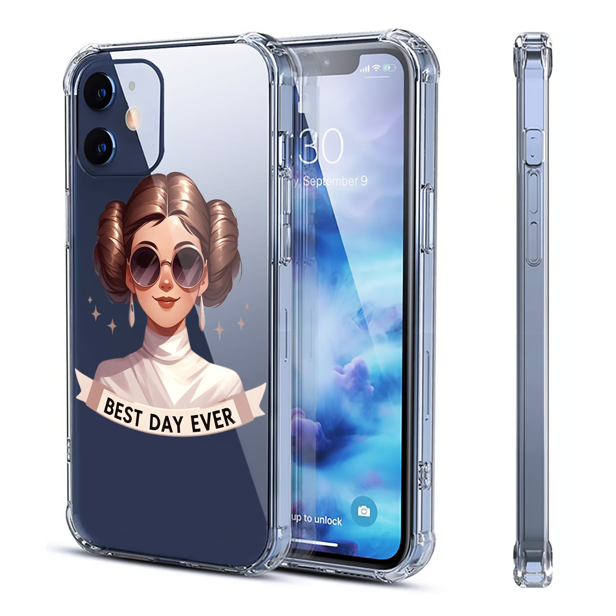 （画像用） スター・ウォーズ Star Wars 【iPhone 12シリーズ対応】透明スマホケース（クリアソフトケース）